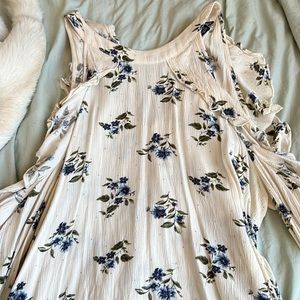 cream shirt with cut outs